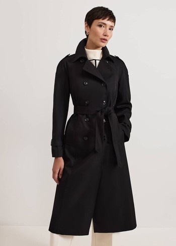 Phase Eight Avalie Trench Coats Black USA | 4072981-AD